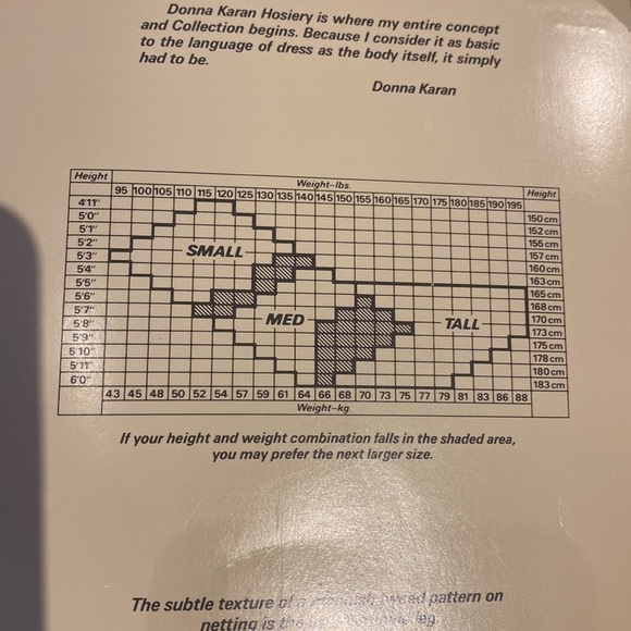 DonnaKaran Newyork light Taupe net panty hose Sz M - Picture 7 of 8